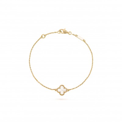 VAN CLEEF ARPELS SWEET ALHAMBRA BRACELET - YELLOW GOLD, MOTHER-OF-PEARL  VCARF68800